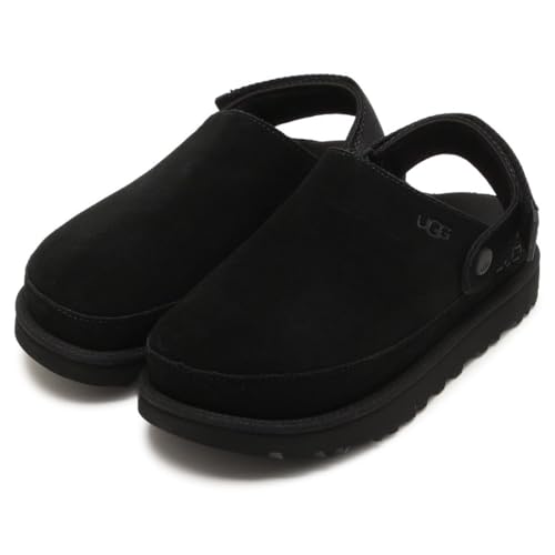 UGG ブラック 厚底サンダル サイズ6 アグ UGG セール仕入れ☆UGG MAXI GRAPHIC SLIDE 厚底ファー
